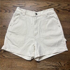 Vintage Riders by Lee Women's Carpenter Cream Denim Jean Shorts